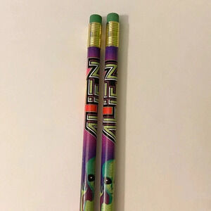 Lot of 2 Dixon NO  2 Alien Extraterrestrial UFO Pencil Unsharpened